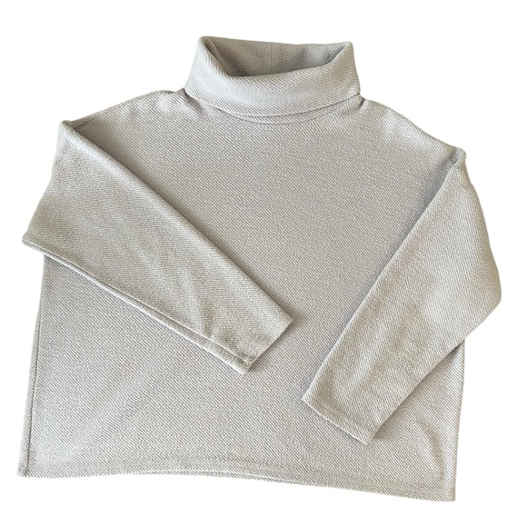 Aerie Lavender Terry Oversized Boxy Turtleneck Sweatshirt Size Medium - Picture 5 of 11